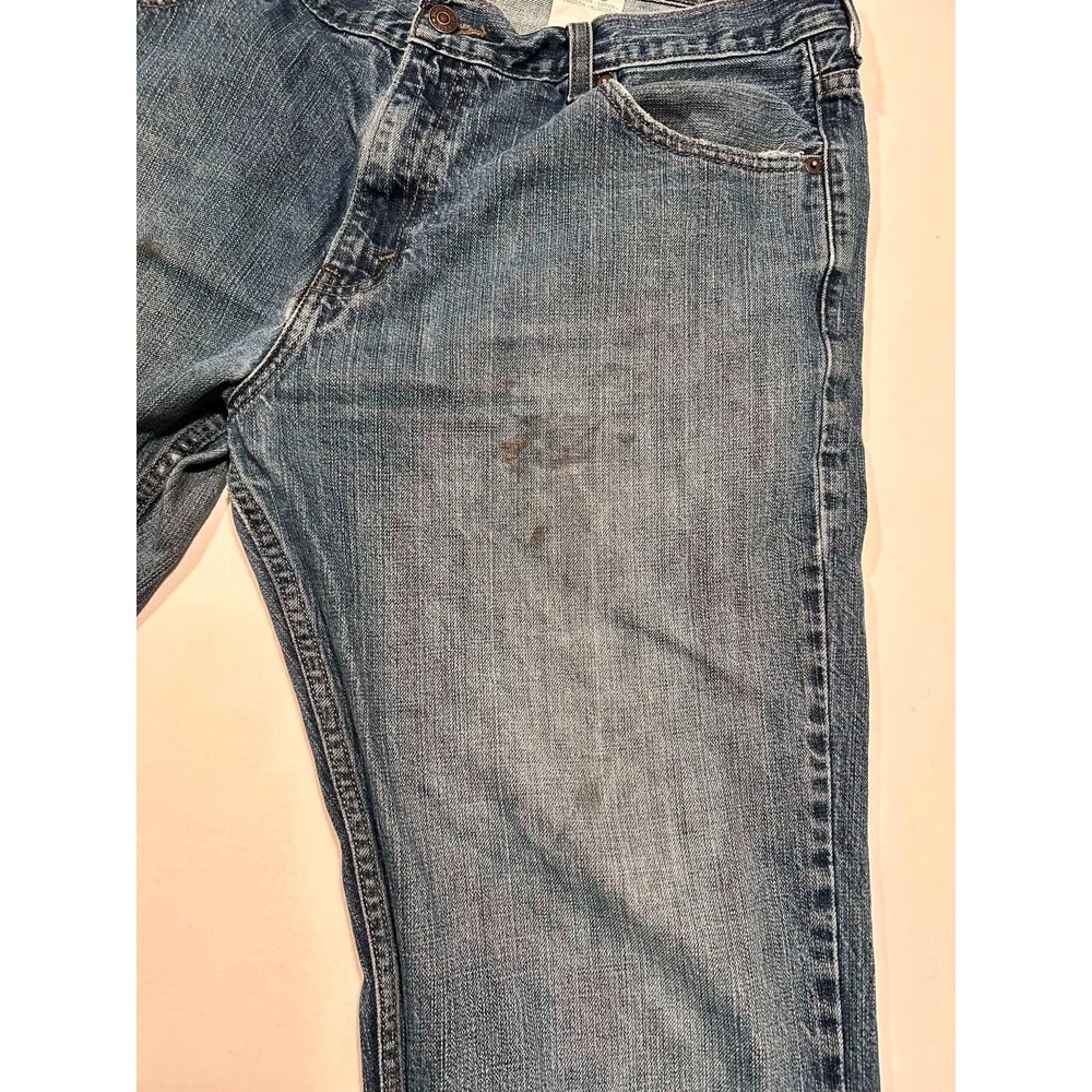Signature by Levi Strauss & Co Mens Straight Leg Jeans Blue Denim 36x32 - Picture 5 of 10